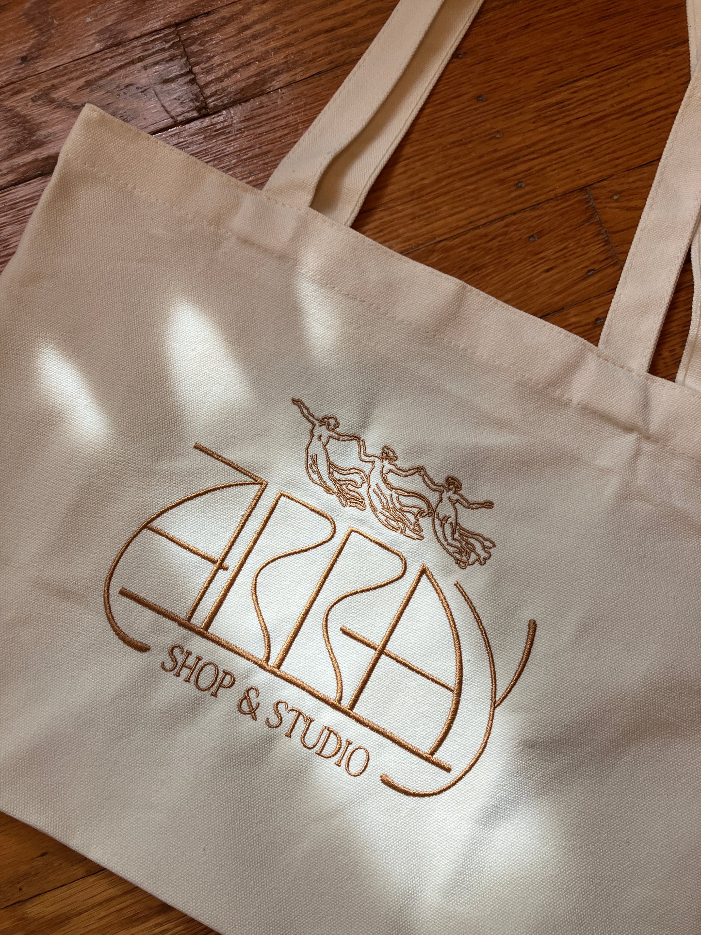 Array Studio Embroidered Tote Bag