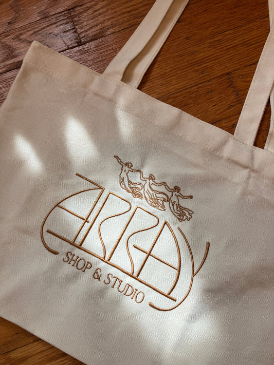 Array Studio Embroidered Tote Bag