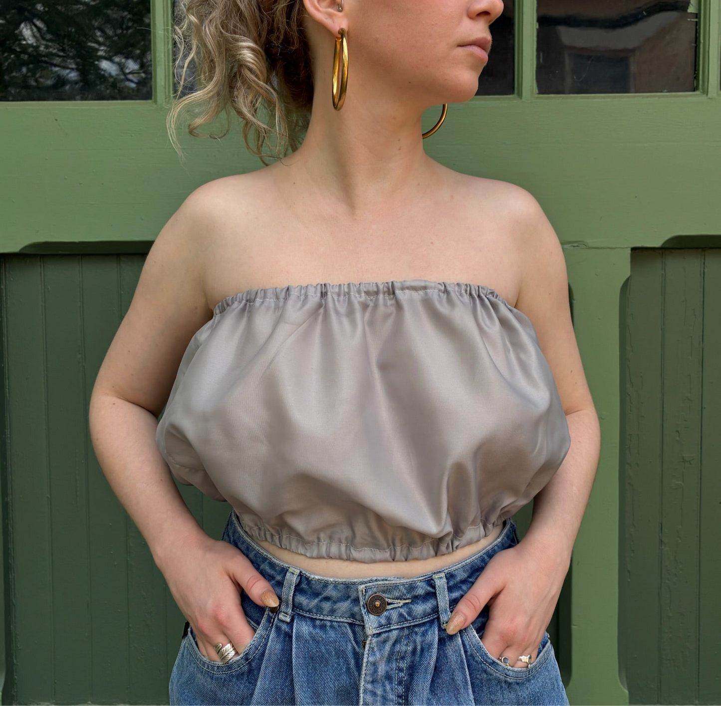 Array Studio Bubble Top – Handmade, One Size, Stretch Fit