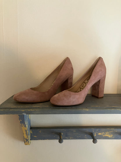 Sam Edelman Mauve Suede Heels – Size 8