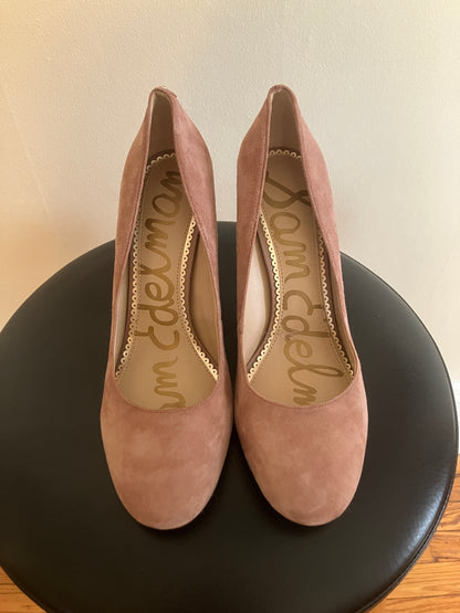 Sam Edelman Mauve Suede Heels – Size 8