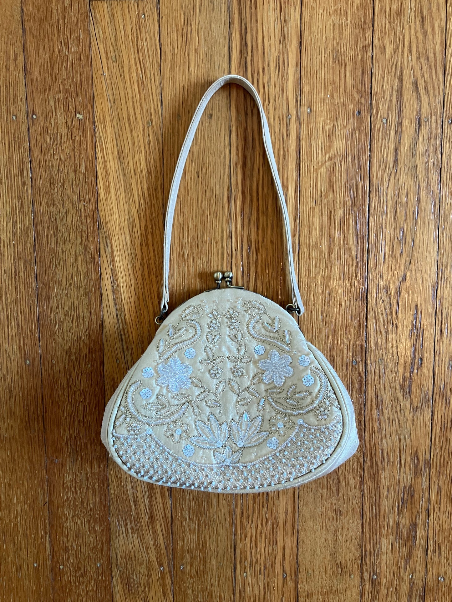Vintage Embellished Silk Evening Bag
